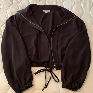 *Almost New* Bar III Black Zip Up Jacket